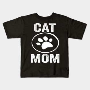 Cat Mom Funny Design Quote Kids T-Shirt